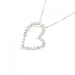 K18WG Dây chuyền kim cương hình trái tim 0.29CT - Hàng hiệu Chính hãng 856496