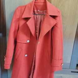 Áo dạ màu cam mịn 775823