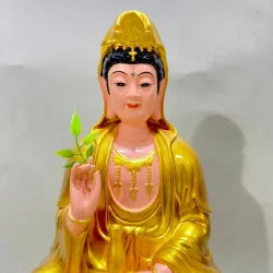 Tượng Phật Quan Thế Âm Bồ Tát Ngồi 30 vàng composite 787164