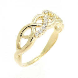 Nhẫn kim cương 750YG 0.11CT - Hàng hiệu Authentic