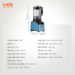 🥛⚡ MÁY NẤU SỮA HẠT UNIE V3 – THIẾT KẾ VUÔNG VỨC HIỆN ĐẠI – 1.75L – 1800W SIÊU MẠNH 727694