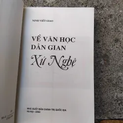 Về văn học dân gian xứ Nghệ của GS Ninh Viết Giao  1005726