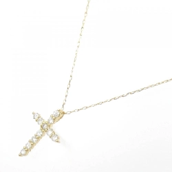 K18YG Dây chuyền kim cương chéo 0.25CT - Hàng hiệu Chính hãng 862842