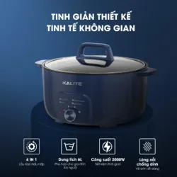 Nồi lẩu điện đa năng KALITE KL568 dung tích 6L cao cấp mới 100% 573248