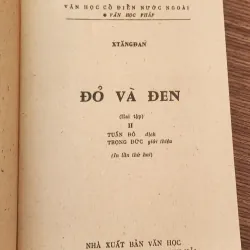 Tác phẩm VH kinh điển Pháp của Stendhal: ĐỎ VÀ ĐEN (Trọn bộ 2q) 763662