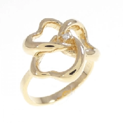 Nhẫn kim cương K18YG 0.015CT - Hàng hiệu Authentic