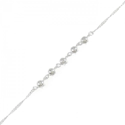 K18WG Vòng tay kim cương 0.3CT - Hàng hiệu Chính hãng 873093