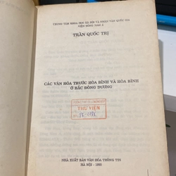 CÁC VĂN HÓA TRƯỚC HÒA BÌNH VÀ HÒA BÌNH Ở BẮC ĐÔNG DƯƠNG (XB 1994) 547659