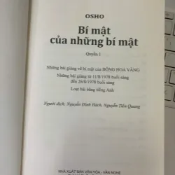 BÍ MẬT CỦA NHỮNG BÍ MẬT (QUYỂN 1) - OSHO 706713