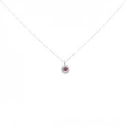 Dây chuyền ruby PT900 0.04CT - Hàng hiệu Chính hãng