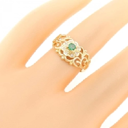 Nhẫn Emerald K18YG 0.10CT 669789