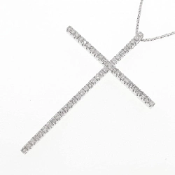 K18WG Dây chuyền kim cương chéo 1.00CT - Hàng hiệu Chính hãng 862078