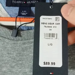 Áo sweater Tommy Hilfiger thêu chữ & logo màu xám 719765