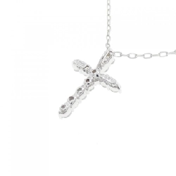 K18WG Dây chuyền kim cương chéo 0.30CT - Hàng hiệu Chính hãng 862988