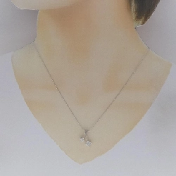 Dây chuyền kim cương hoa 750WG/K18WG 0.32CT - Hàng hiệu Authentic 859874