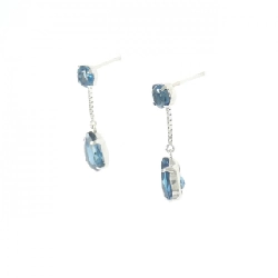 K18WG Blue Topaz Bông Tai 2.80CT - Hàng hiệu Chính hãng 873659