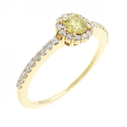 Nhẫn kim cương K18YG 0.220CT