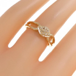Nhẫn kim cương K18YG 0.03CT 671223
