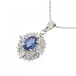 Dây chuyền Sapphire PT900/PT850 1.06CT - Hàng hiệu Chính hãng 860351