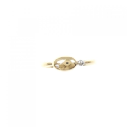 Nhẫn kim cương K18YG/PT900 0.01CT - Hàng hiệu Authentic 853912