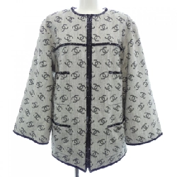 Áo khoác không cổ CHANEL