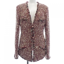 Áo khoác không cổ CHANEL P49462V36352