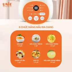 🌿 Nồi nấu chậm UNIE USC10W – Giữ trọn dưỡng chất tự nhiên 732413
