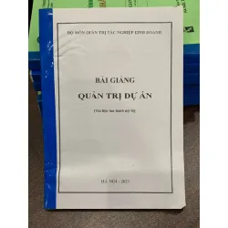 Giáo trình Quản trị học – Bộ GD&ĐT 554303