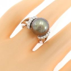 Nhẫn ngọc trai đen PT900 12mm 666985