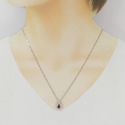 Dây chuyền ruby PT900/PT850 0.77CT - Hàng hiệu Chính hãng 860115