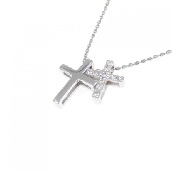 K18WG Dây chuyền kim cương chéo 0.05CT - Hàng hiệu Chính hãng 863406