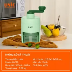 🧊 MÁY BÀO ĐÁ MINI UNIE UIC20 – NHANH, SẮC, SIÊU AN TOÀN! 727617