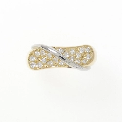 Nhẫn kim cương 750YG/PT 0.26CT 673483