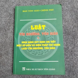 LUẬT TÍN NGƯỠNG, TÔN GIÁO