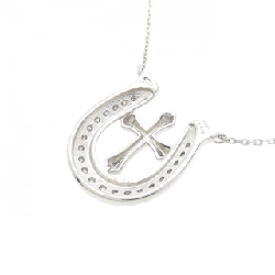 Dây chuyền kim cương hình móng ngựa × chữ thập PT900/PT850 0.10CT - Hàng hiệu Chính hãng 867576