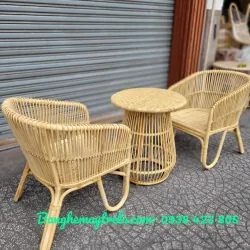 Bộ bàn ghế mây uống trà phòng ngủ 590158