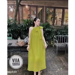 VÁY YẾM CỘT NƠ CỔ SIZE S 525997