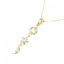 K18YG Ngôi sao × Mặt trăng Dây chuyền kim cương 0.25CT - Hàng hiệu Chính hãng 859694