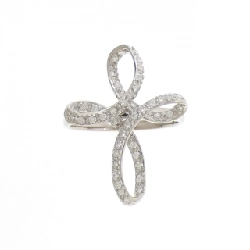 Nhẫn kim cương K18WG 0.25CT - Hàng hiệu Authentic 846844