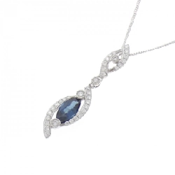 Dây chuyền Sapphire 18KWG/K18WG 0.724CT - Hàng hiệu Chính hãng 847375