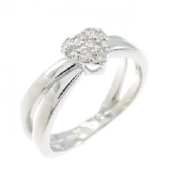 Nhẫn kim cương hình trái tim K18WG 0.15CT - Hàng hiệu chính hãng