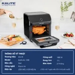 🍤 Nồi Chiên KALITE KL-1200 – Công Suất Lớn – Gà Nguyên Con Chín Đều Không Khô! 707371