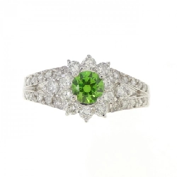 Nhẫn Đá Garnet Demantoid PT900 0.37CT 670921