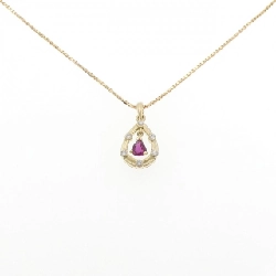 Dây chuyền ruby 750YG/K18YG - Hàng hiệu Authentic