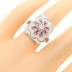 Nhẫn Ruby Hoa PT900 0.67CT 669894