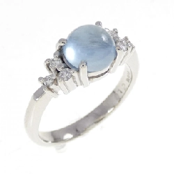 Nhẫn Aquamarine PT900 1.39CT - Hàng hiệu Chính hãng