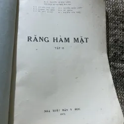 Răng hàm mặt tập 2 -1971- 270 trang khổ lớn  1009186