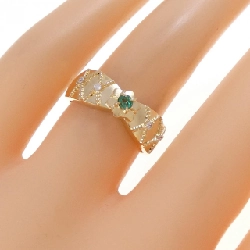 K18YG Nhẫn Ngọc Lục Bảo - Hàng hiệu Chính hãng 852135