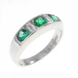 Nhẫn Emerald PT900 0.50CT - Hàng hiệu Chính hãng