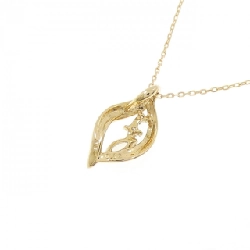 K18YG Dây chuyền đá mặt trăng - Hàng hiệu Authentic 860097